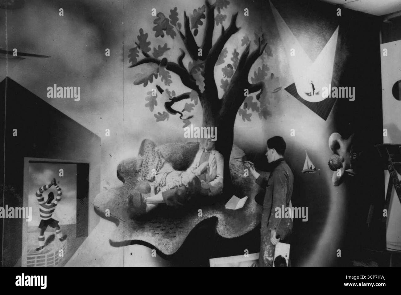 Zeitgenössische Und Surrealistische Kunst - Siehe Auch Moderne Kunst - Malerei. 06. Februar 1938. Stockfoto