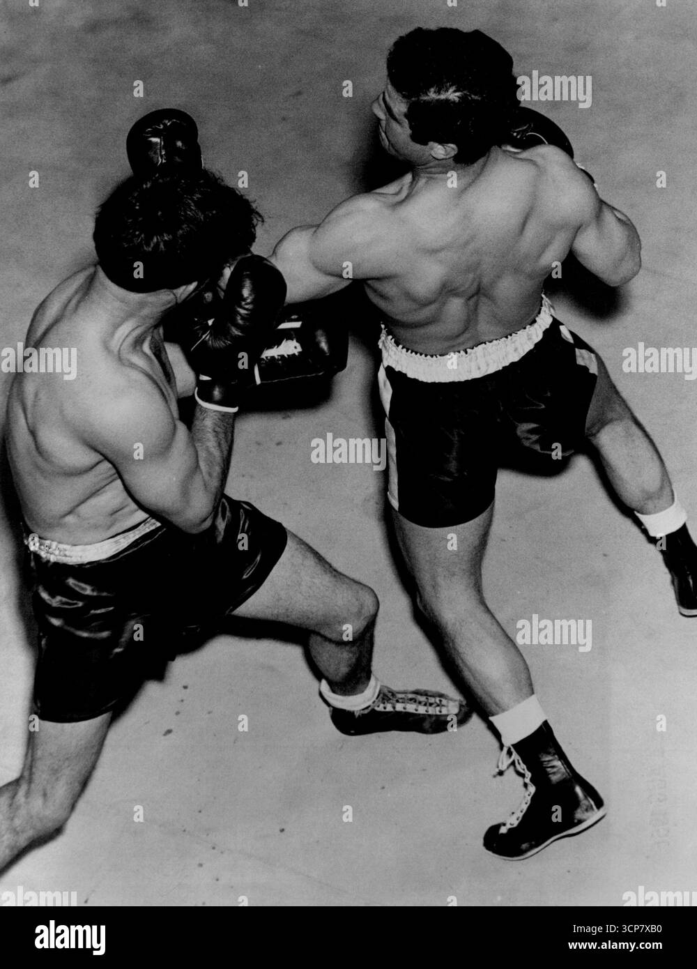 Luigi Coluzzi & Don Johnson. Oktober 1954. Stockfoto