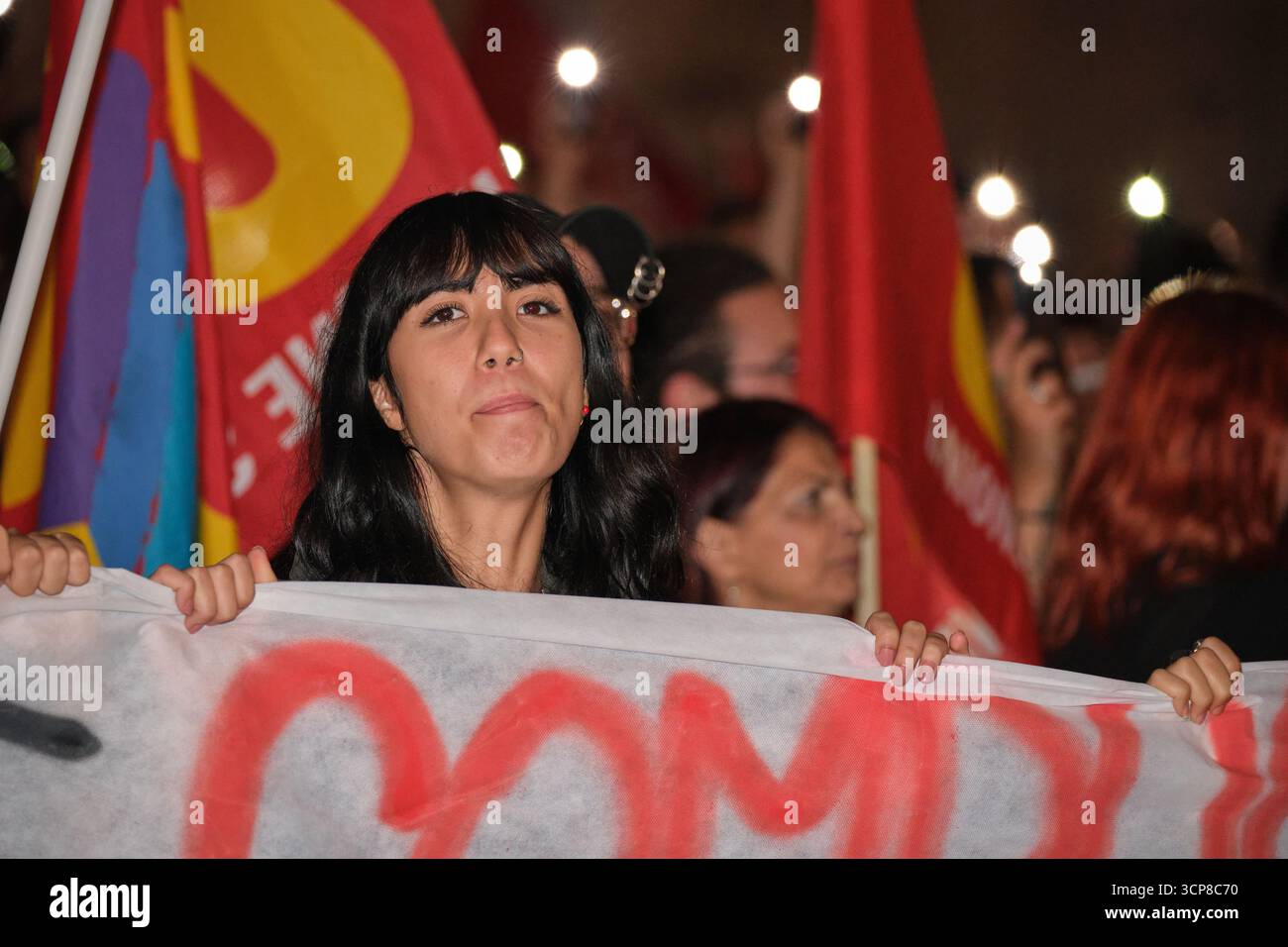 Manifestazione pro-Palestina Modena 24 settembre 2025, Italien Stockfoto