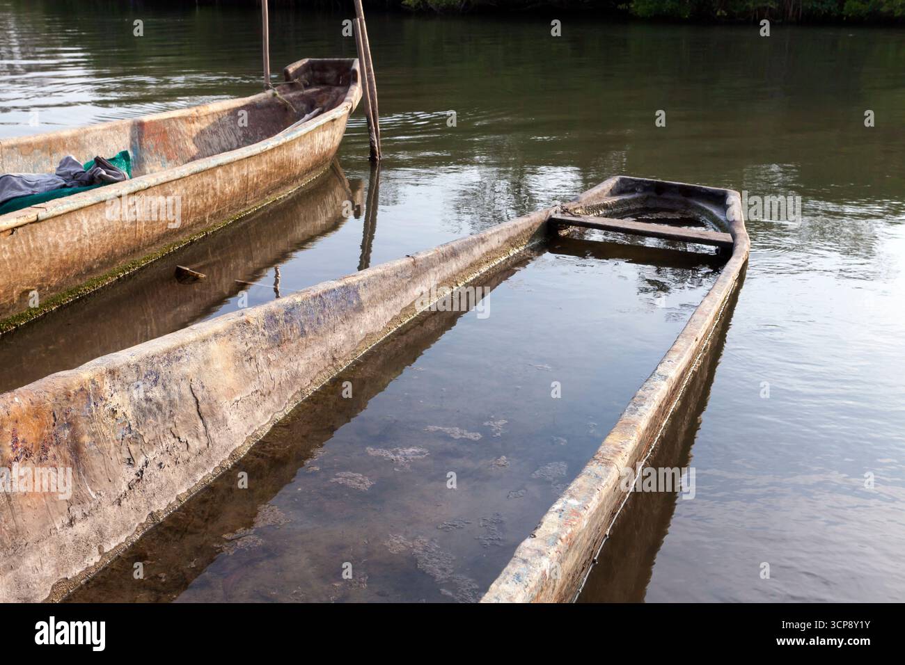 Blick auf Mandinga Lagune, Veracruz, Mexiko Stockfoto