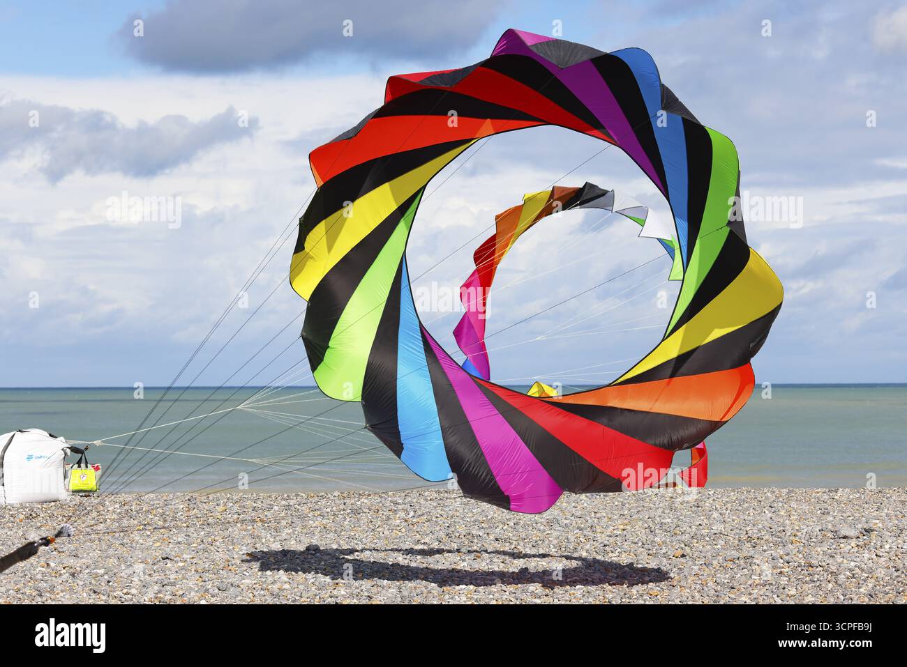 Kite Festival, International Kite Festival, Dieppe, Normandie, Frankreich Stockfoto