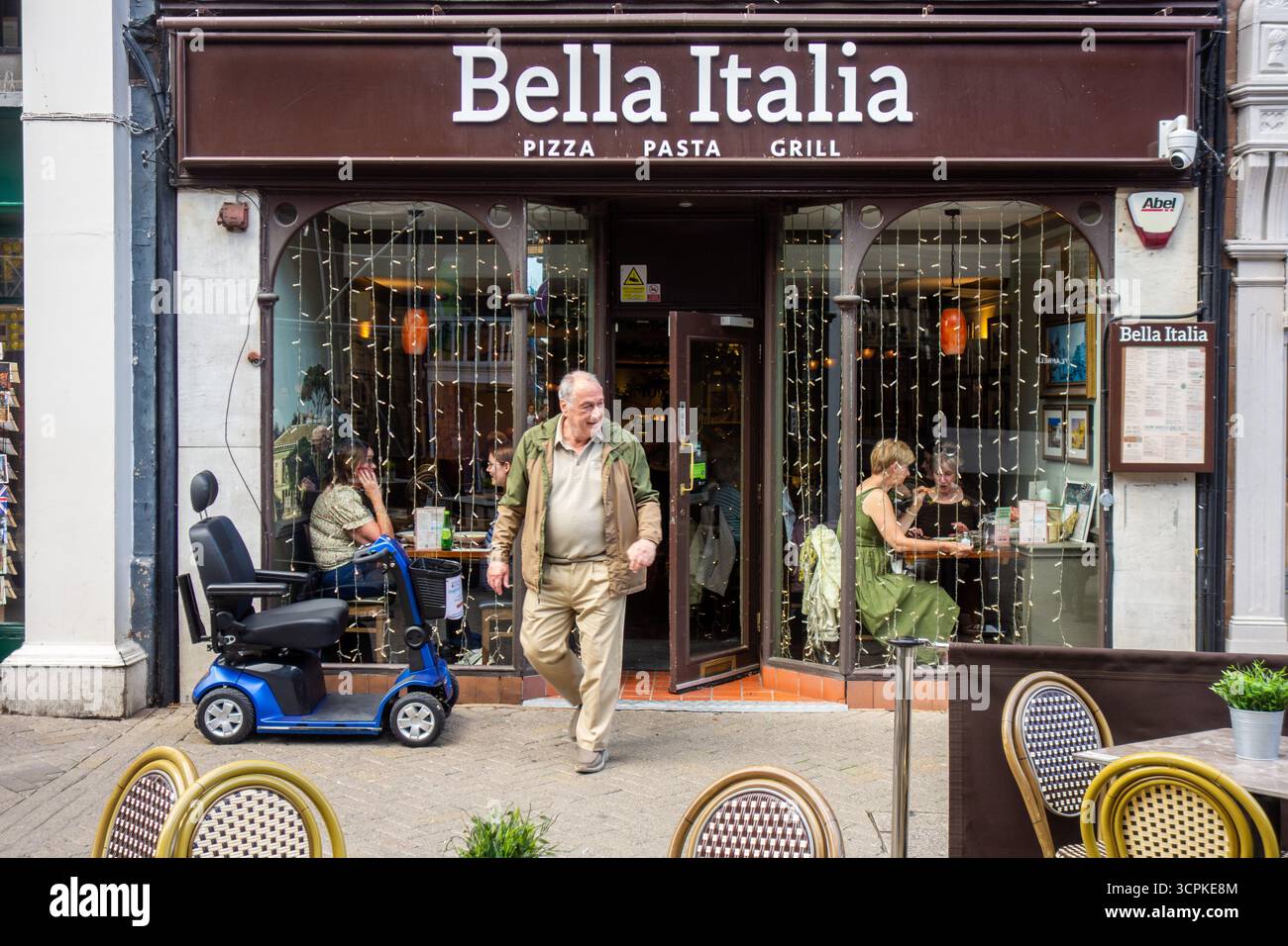 Italienisches Restaurant Bella Italia in der Eastgate Street Cheshire England Stockfoto