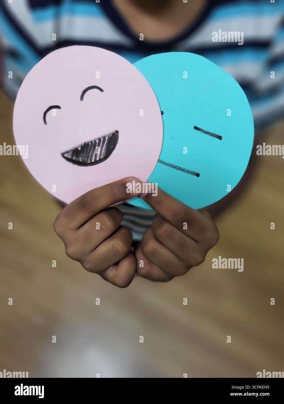 Stimmungsschwung - Smartphone-aufgenommenes Stockfoto