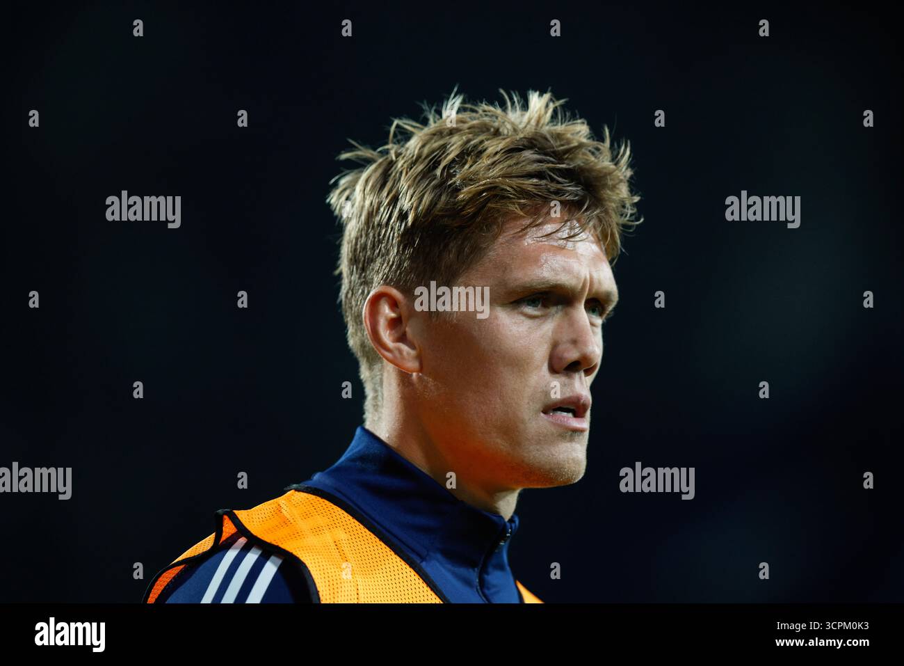 West Bromwich, Großbritannien. September 2025. Jannik Vestergaard aus Leicester City vor dem Spiel der West Bromwich Albion gegen Leicester City Sky Bet Championship bei den Hawthorns in West Bromwich. Der Bildnachweis sollte lauten: James Baylis/Sportimage Credit: Sportimage Ltd/Alamy Live News Stockfoto