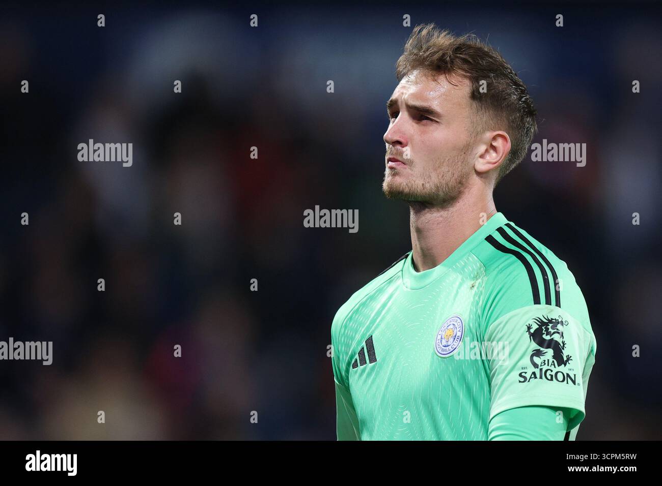 West Bromwich, Großbritannien. September 2025. Jakub Stolarczyk aus Leicester City während des West Bromwich Albion vs. Leicester City Sky Bet Championship Matches bei den Hawthorns in West Bromwich. Der Bildnachweis sollte lauten: James Baylis/Sportimage Credit: Sportimage Ltd/Alamy Live News Stockfoto