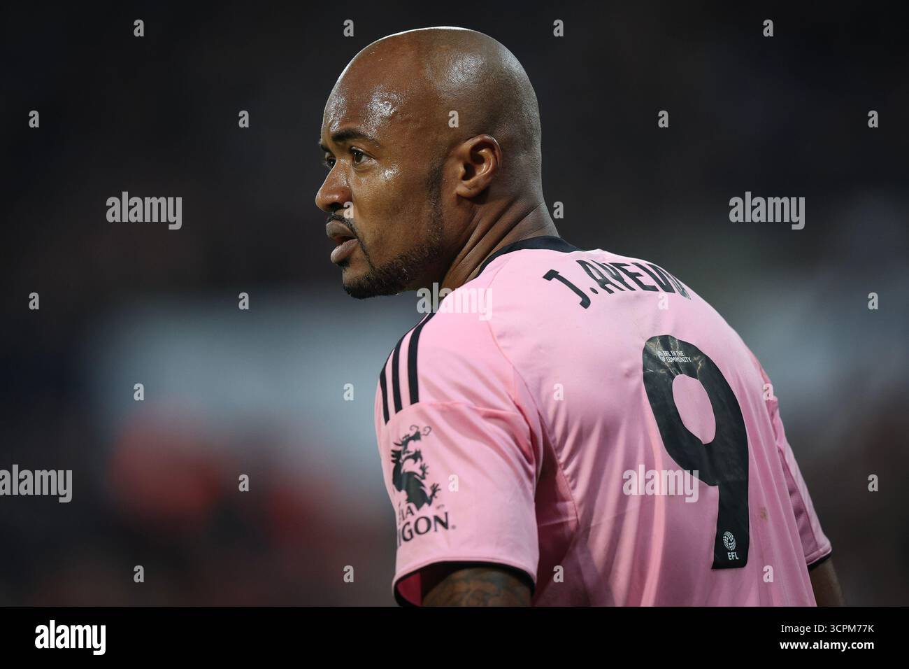 West Bromwich, Großbritannien. September 2025. Jordan Ayew aus Leicester City während des Spiels West Bromwich Albion vs Leicester City Sky Bet Championship bei den Hawthorns, West Bromwich. Der Bildnachweis sollte lauten: James Baylis/Sportimage Credit: Sportimage Ltd/Alamy Live News Stockfoto