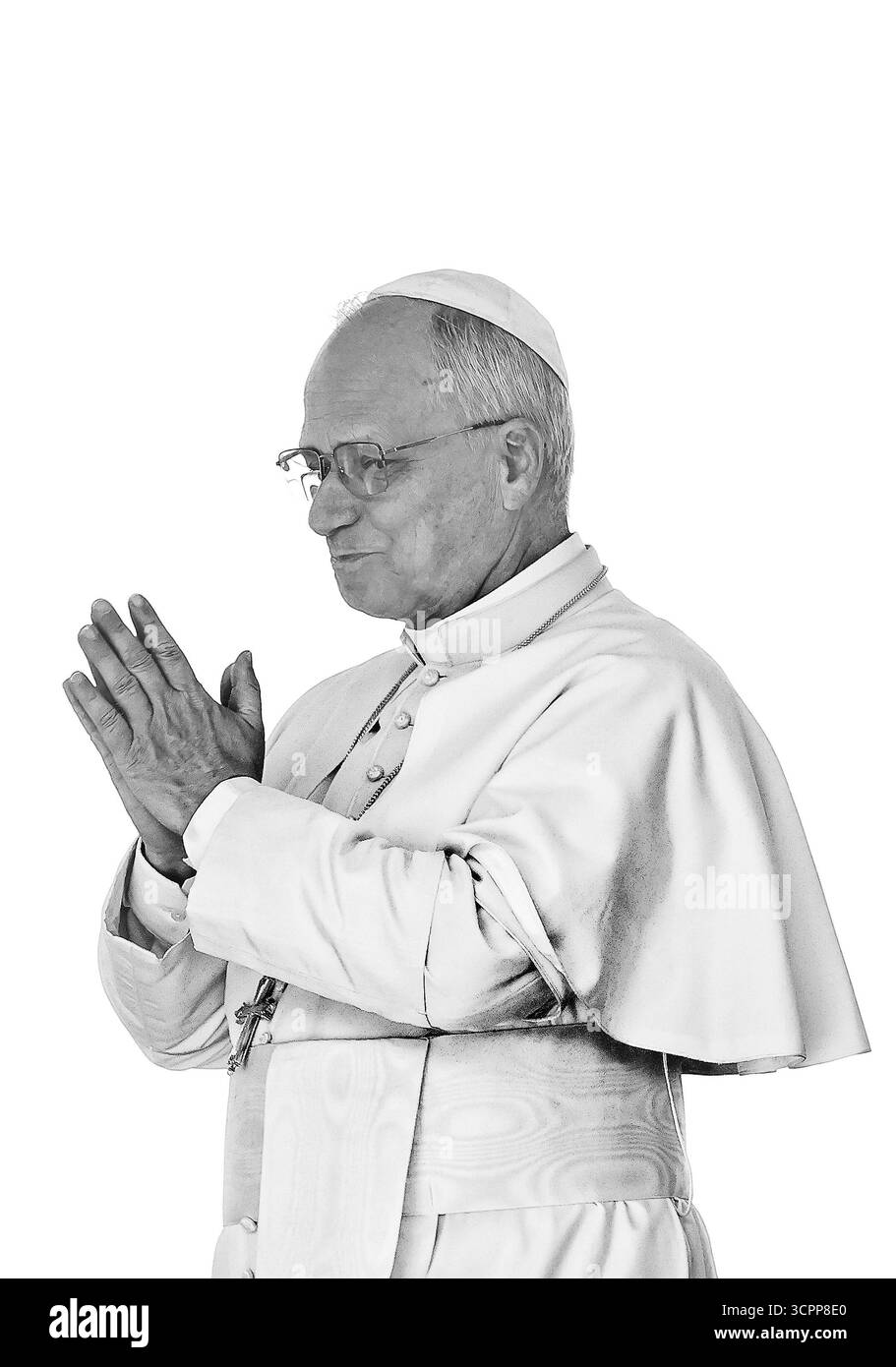 September 2025. Vatikanstadt - PAPST LEO XIV. Während des Jubiläums der Katechisten Audienz auf dem Petersplatz im Vatikan. © EvandroInetti Via ZUMA Wire (Foto: © Evandro Inetti/ZUMA Press Wire) NUR REDAKTIONELLE VERWENDUNG! Nicht für kommerzielle ZWECKE! Stockfoto