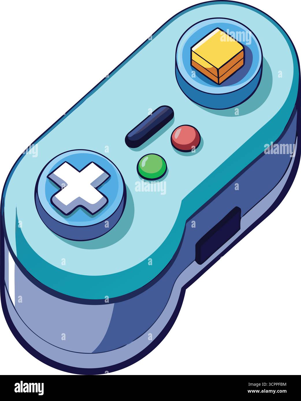 Isometrische Illustration des Zeichentrickspiels auf transparentem Hintergrund Stock Vektor