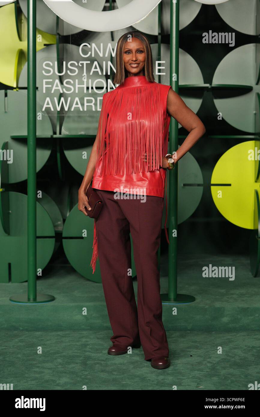 Mailand, Italien. September 2025. Damenmode, Frühjahr/Sommer 2026. - Sustainable Fashion Award 2025 - Eintreffen auf dem Foto: Iman Bowie Credit: Independent Photo Agency/Alamy Live News Stockfoto