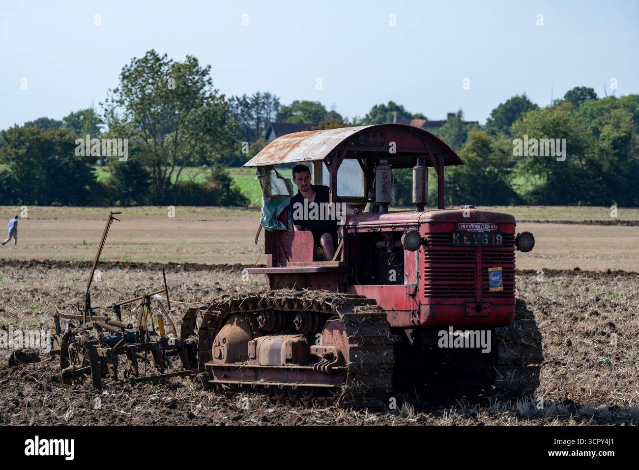 Vintage International caterpillar Brampton Suffolk UK Stockfoto