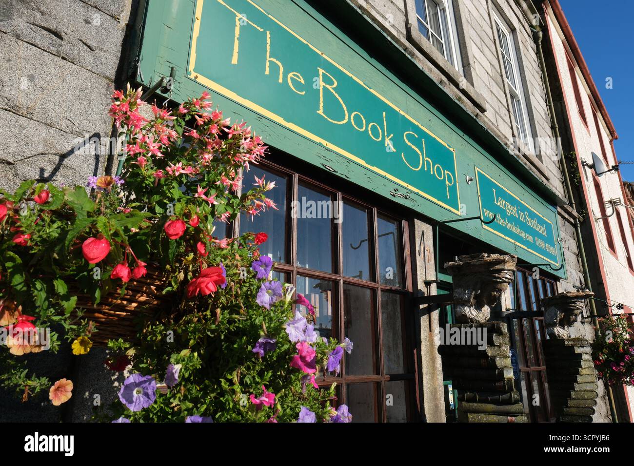 Wigtown, Galloway, Schottland - The Book Shop soll der größte Secondhand-Buchladen Schottlands in Wigtown, Schottlands National Book Town, sein Stockfoto