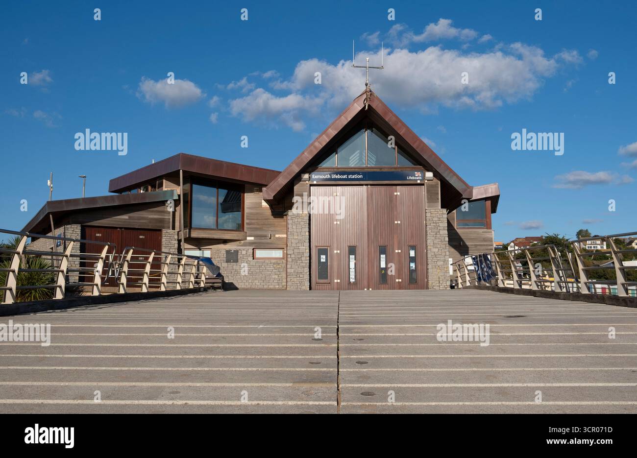 Die Lifeboat Station in der Küstenstadt Exmouth, Devon, England. Stockfoto