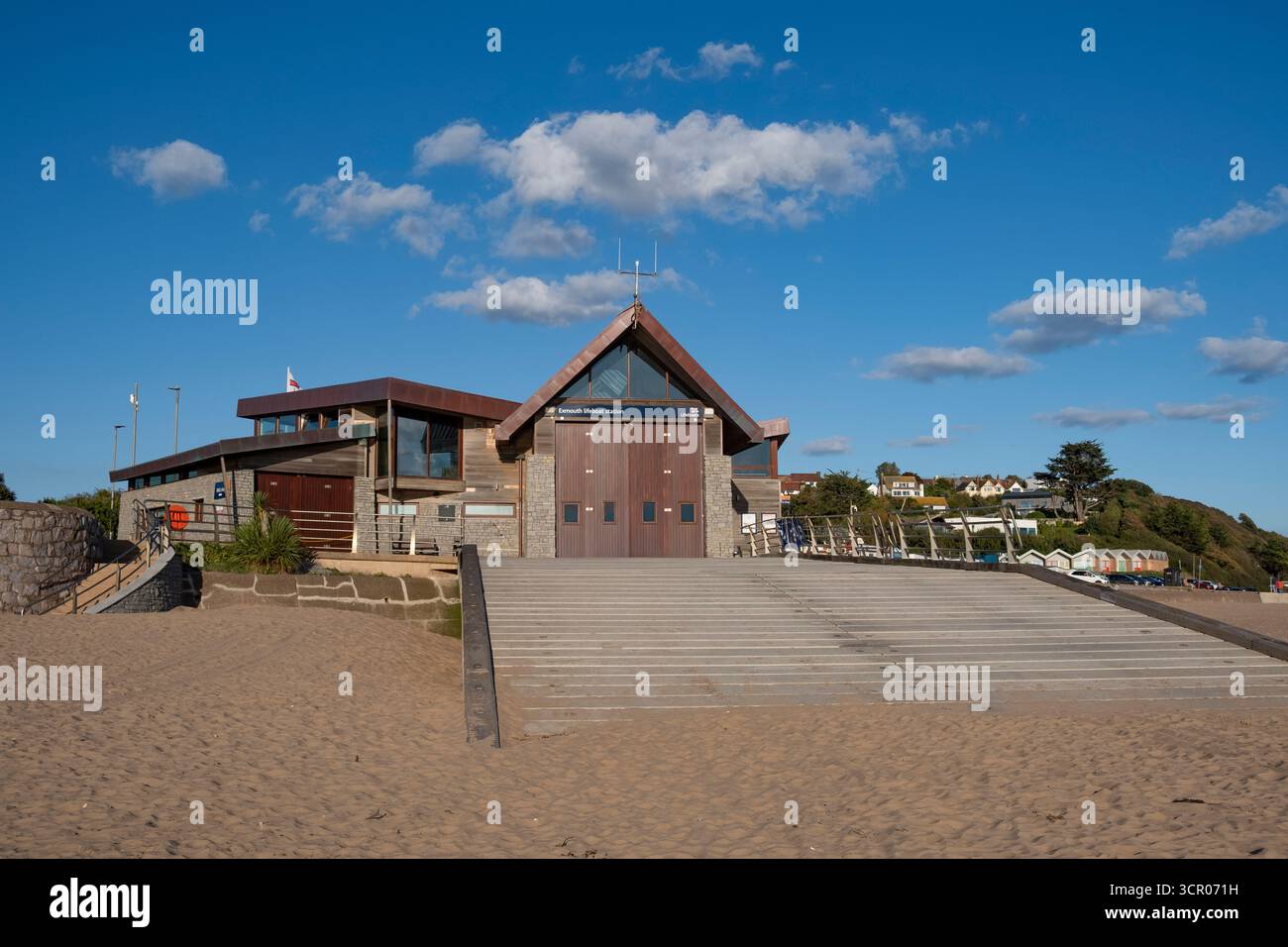 Die Lifeboat Station in der Küstenstadt Exmouth, Devon, England. Stockfoto