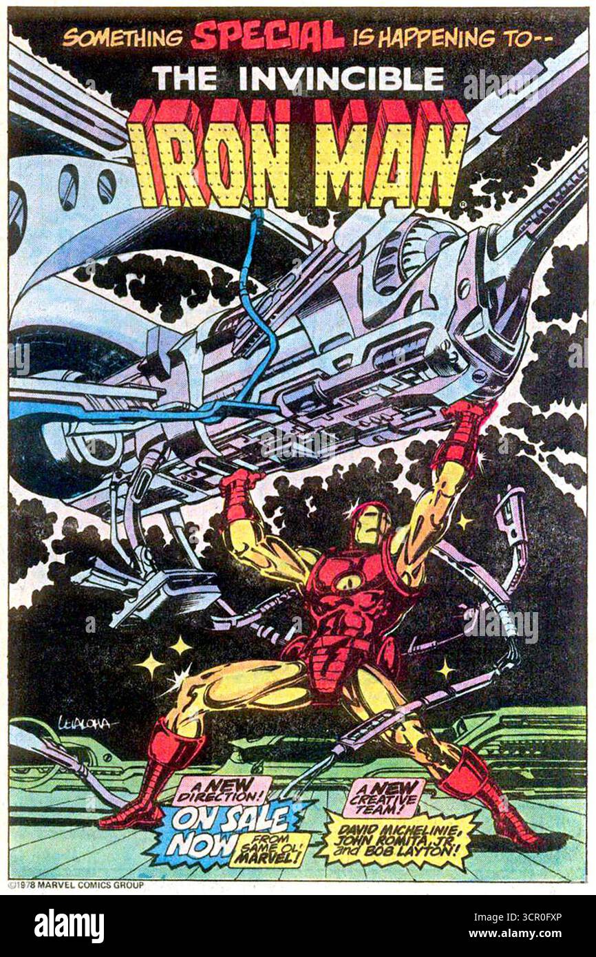 1978 The Invincible Iron man Comic von Marvel Comics Stockfoto