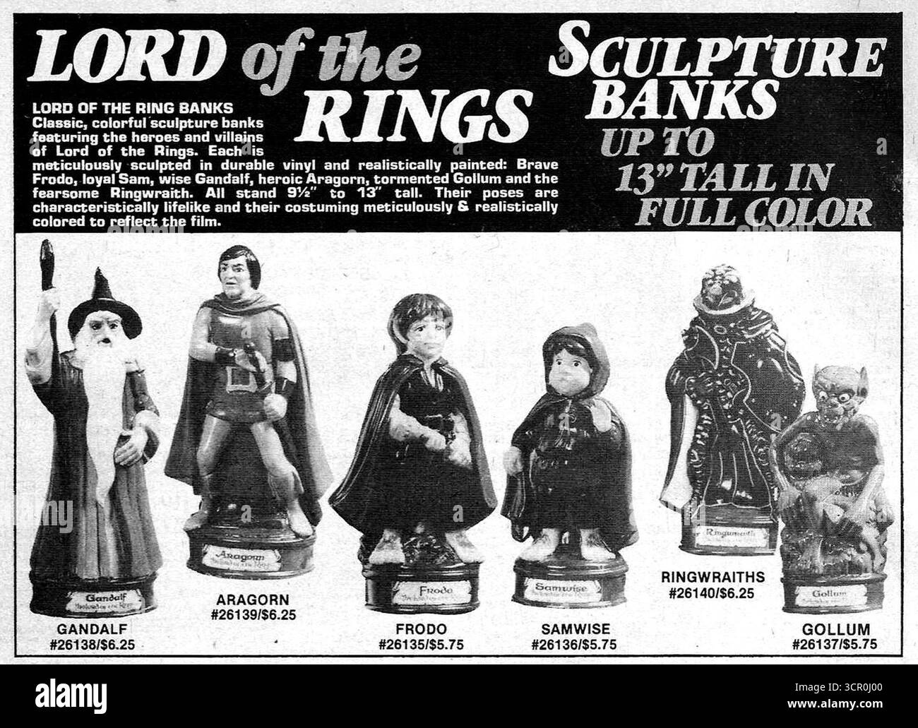 1979 Herr der Ringe Banks Werbespot Stockfoto