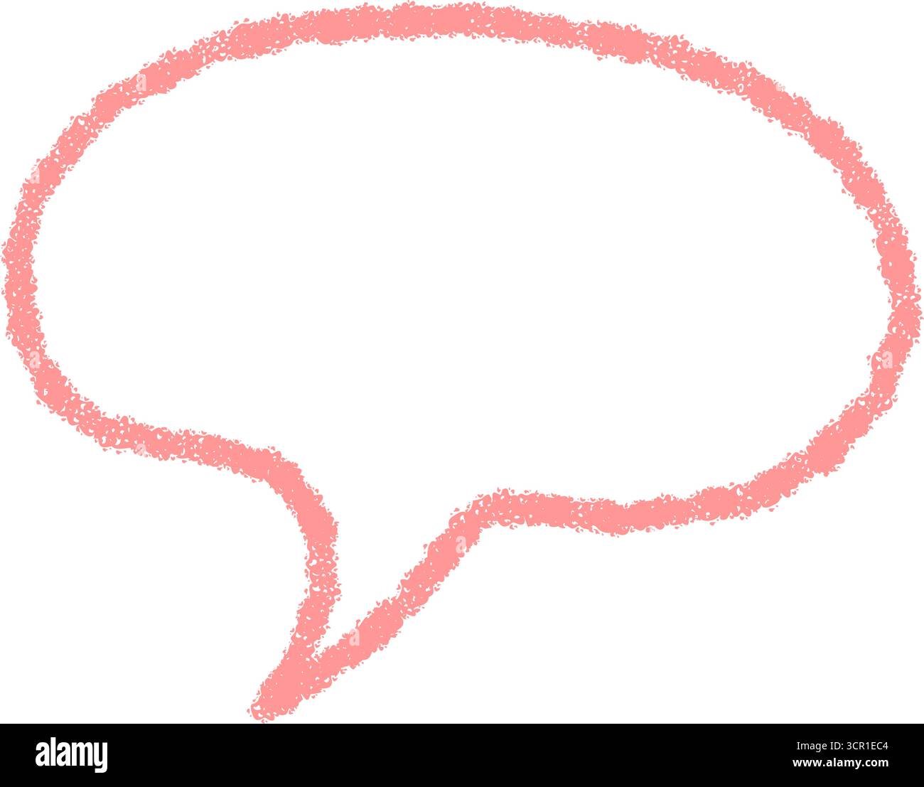 Symbol Für Farbkreide Sprechballon Stock Vektor