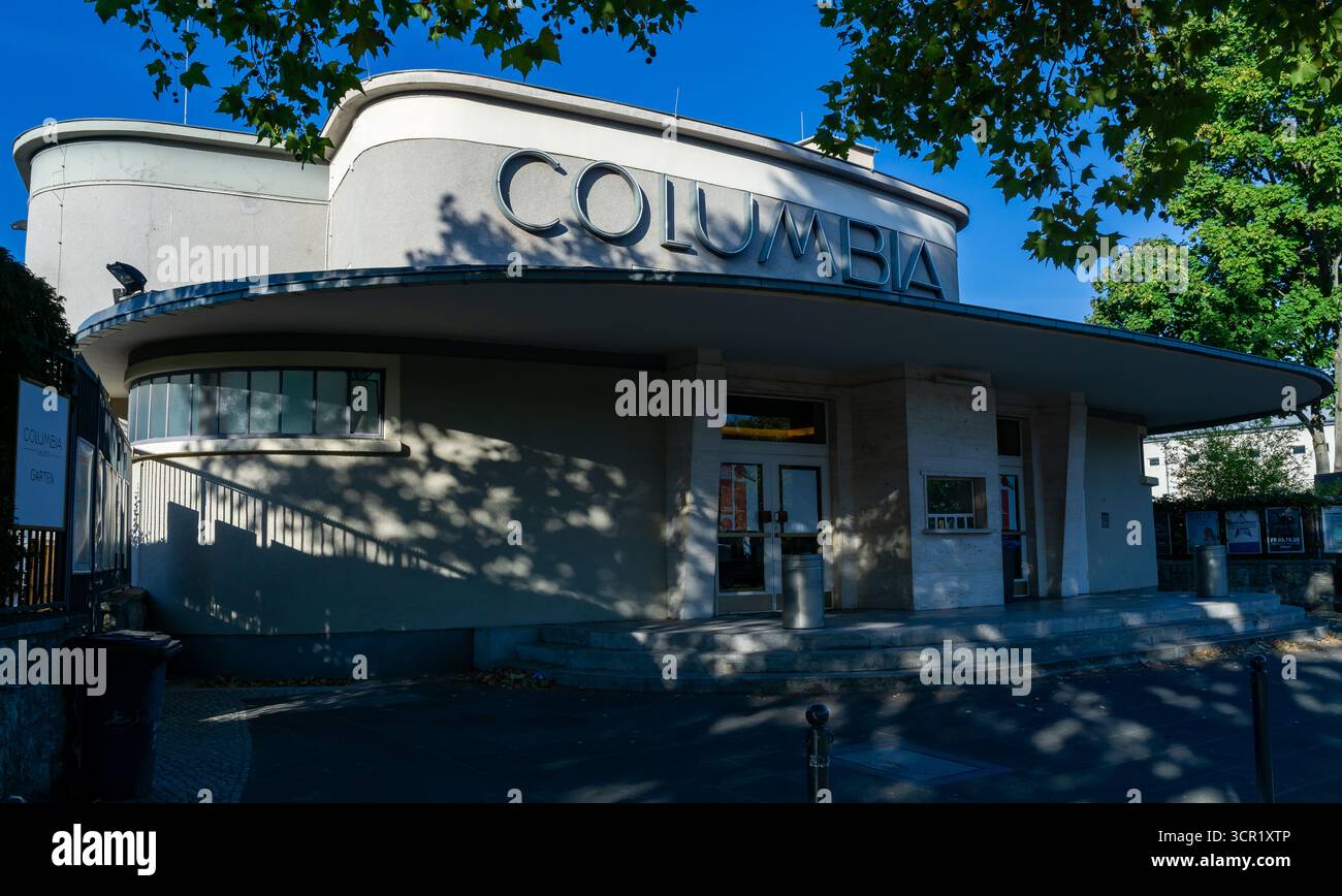 Vordereingang zum Columbia Theater, Veranstaltungsort für historische Live-Musik Stockfoto