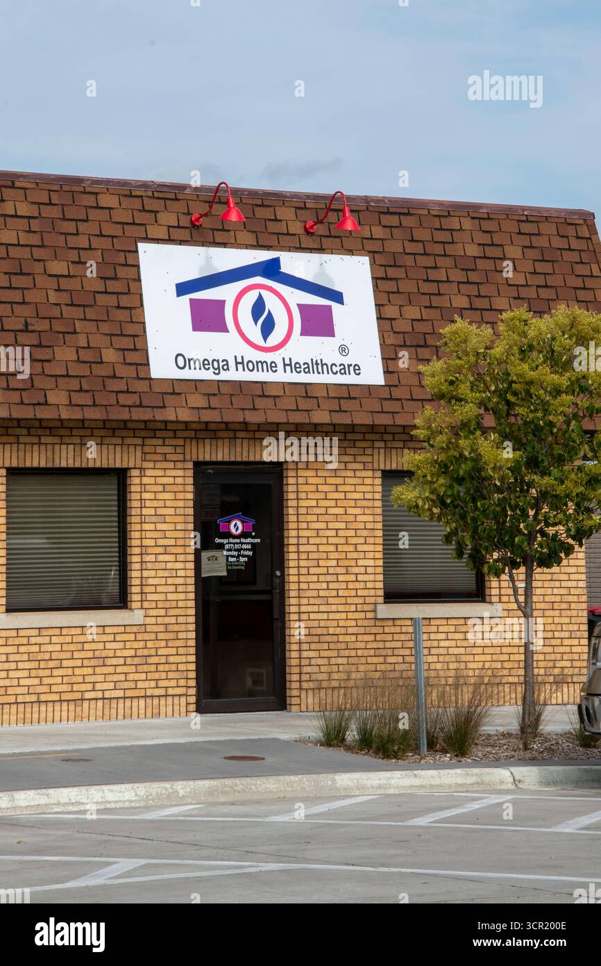Red Wing, Minnesota. Omega Home Health Care bietet Pflege in der Wohnung für eine Krankheit oder Verletzung. Zu den Dienstleistungen gehören qualifizierte Krankenpflege und physische, occ Stockfoto