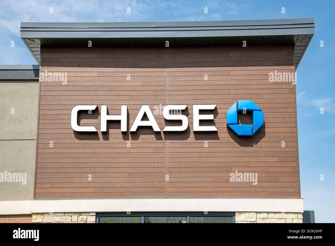 Lenexa, Kansas. Die JPMorgan Chase Bank, die größte Bank des Landes, hat landesweit mehr als 5.000 Filialen. Stockfoto