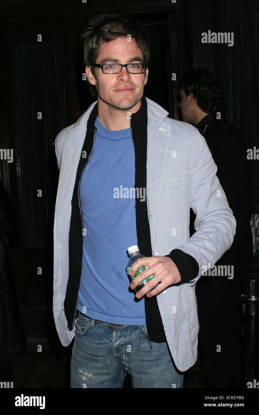 Chris Pine bei der Wrap-Party für den Lindsay Lohan Film „Just My Luck“ in New York City - 15. April 2005 Stockfoto