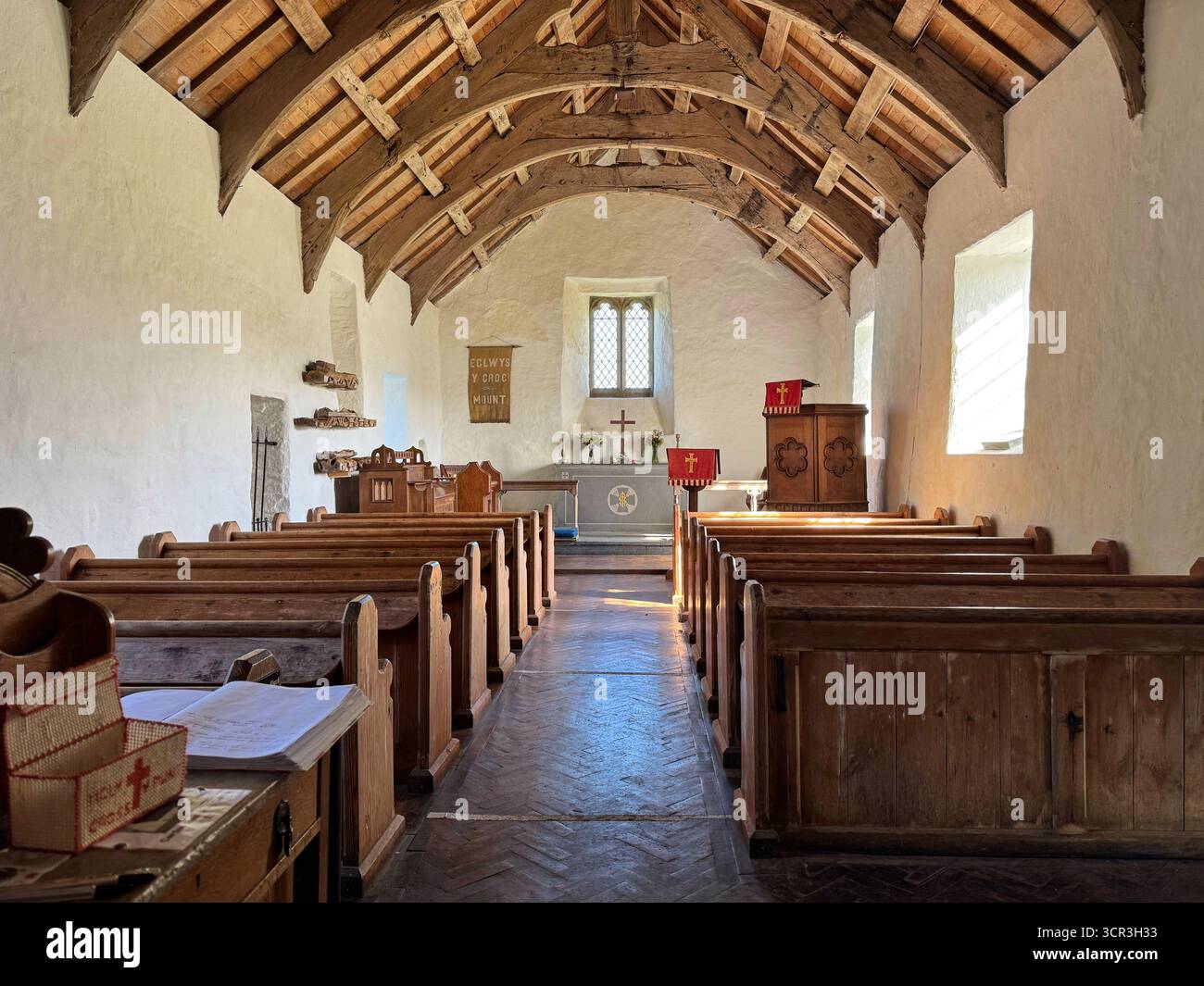 Eglwys Y Grog, Mwnt (Heilig-Kreuz-Kirche, Mwnt) Stockfoto