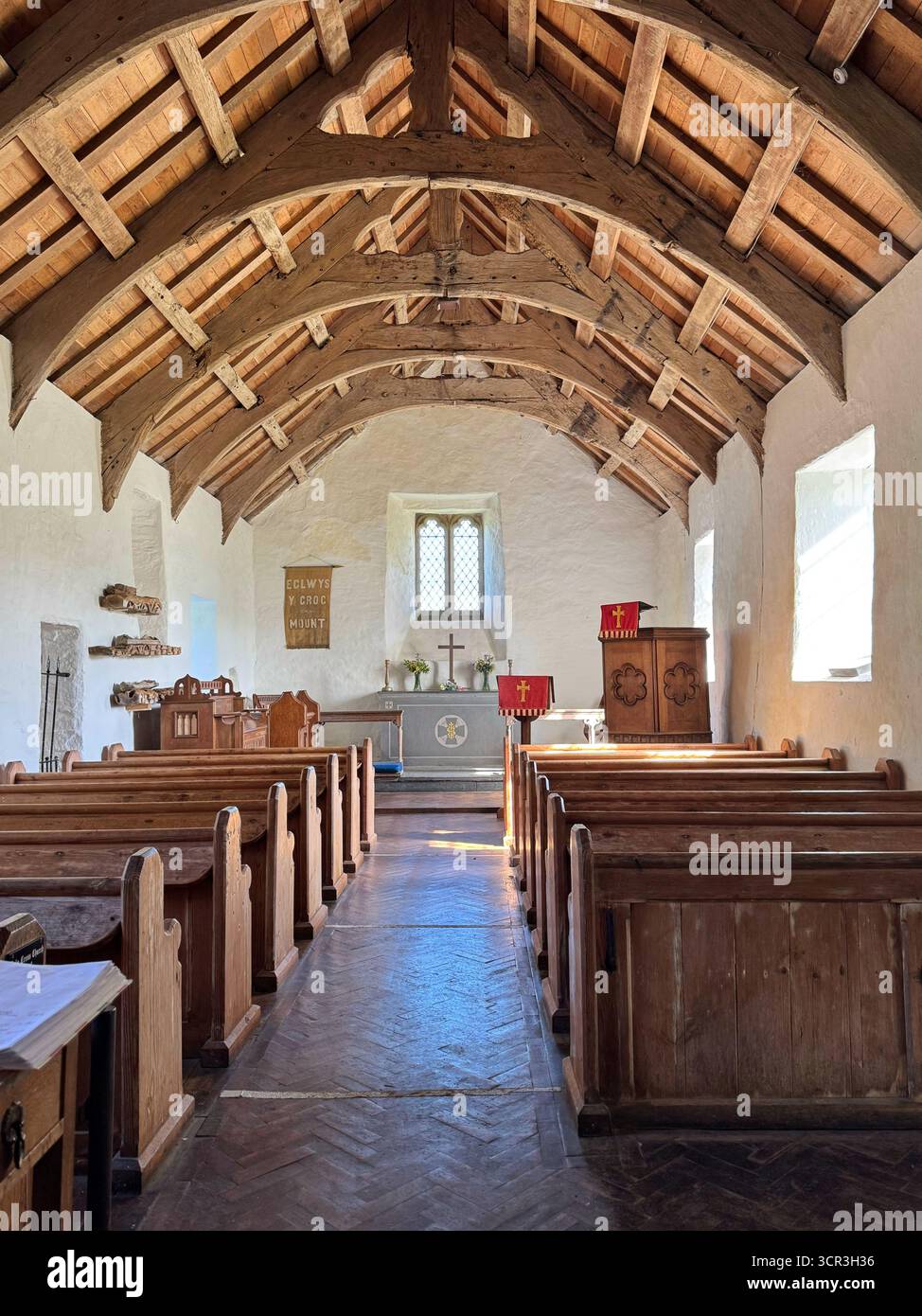 Eglwys Y Grog, Mwnt (Heilig-Kreuz-Kirche, Mwnt) Stockfoto