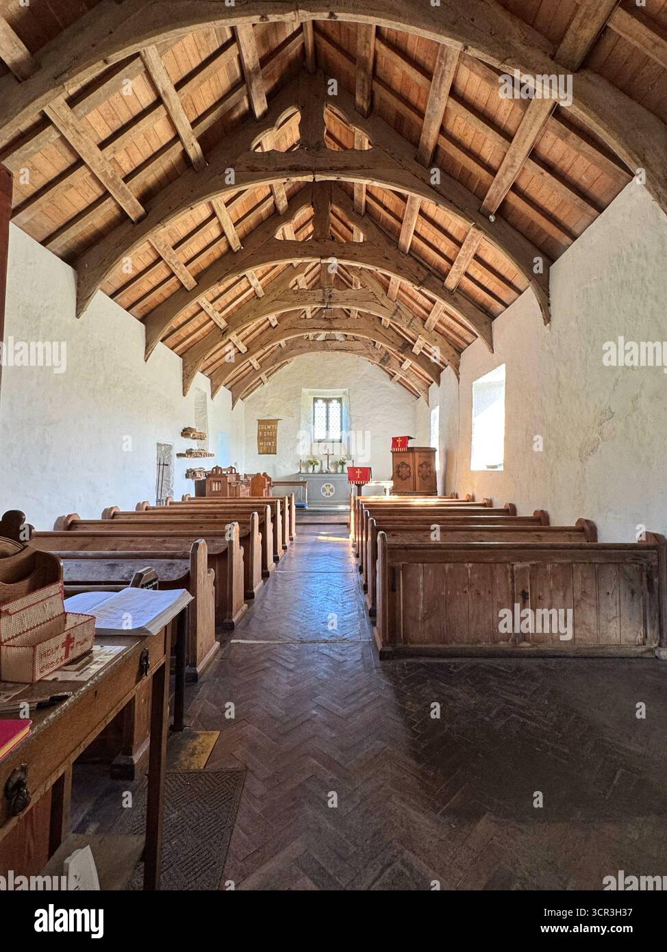 Eglwys Y Grog, Mwnt (Heilig-Kreuz-Kirche, Mwnt) Stockfoto