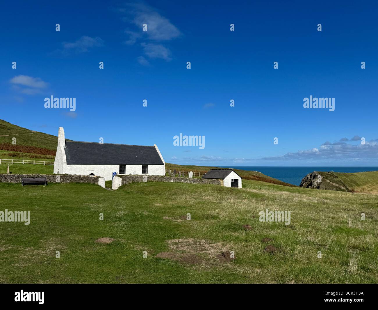 Eglwys Y Grog, Mwnt (Heilig-Kreuz-Kirche, Mwnt) Stockfoto