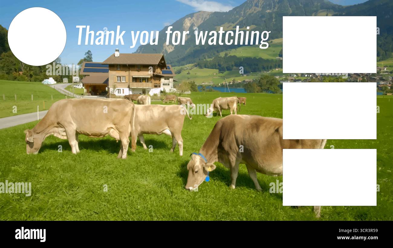 Atemberaubendes Vektordesign für Tierliebhaber, kreative YouTube-Video-Endbildvorlage, die Zuschauer anzieht, perfekt für Content-Ersteller und Vlogger Stockfoto