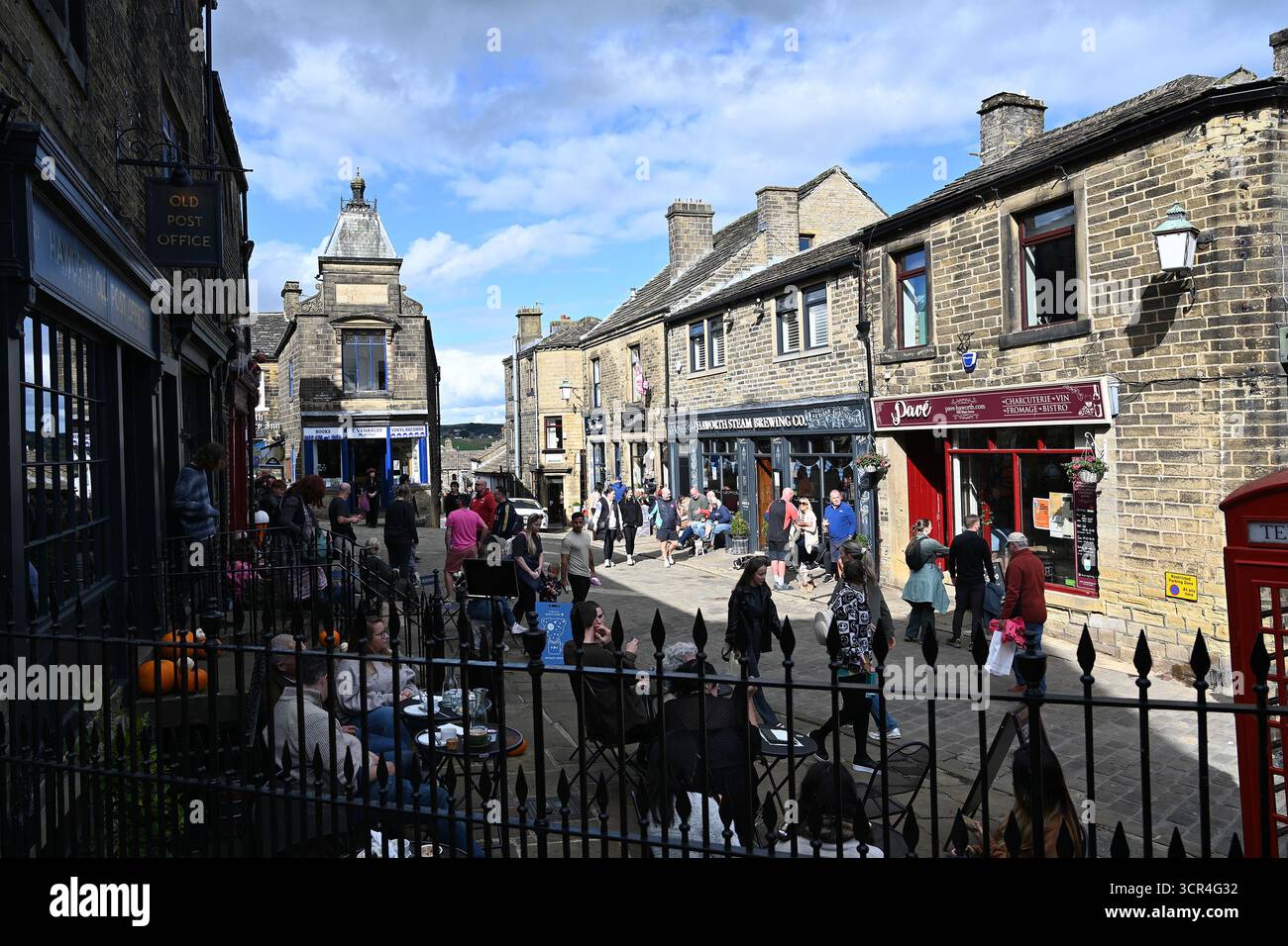 Main Street, Haworth, West Yorkshire Stockfoto