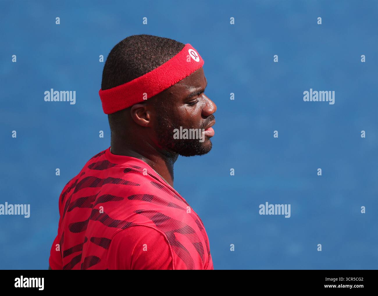 US-amerikanischer Tennisspieler Frances Tiafoe (USA) bei den US Open Championships 2025, USTA Billie Jean King National Tennis Center, Flushing Meadows, New Stockfoto