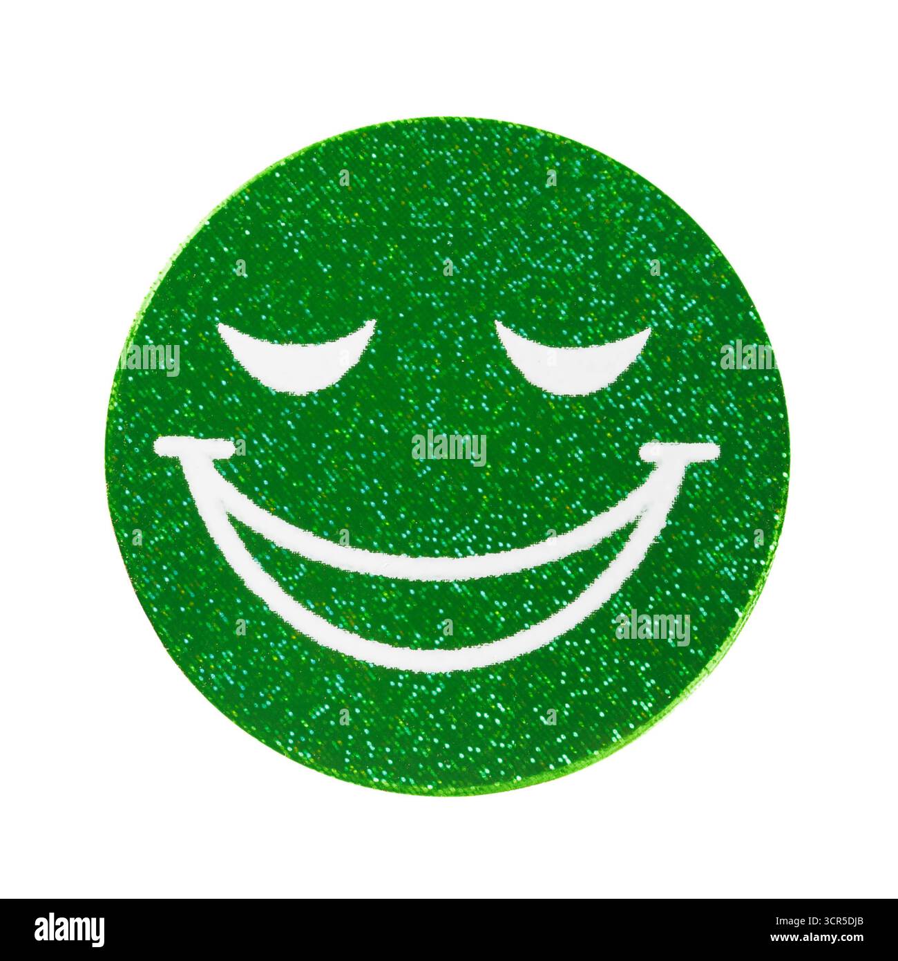 Lächelndes Gesicht mit lächelnden Augen Emoticon Stockfoto