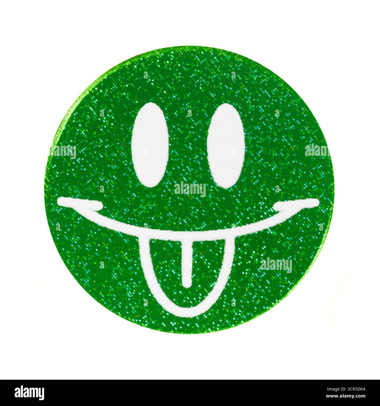 Gesicht mit herausgestreckter Zunge Smiley Stockfoto