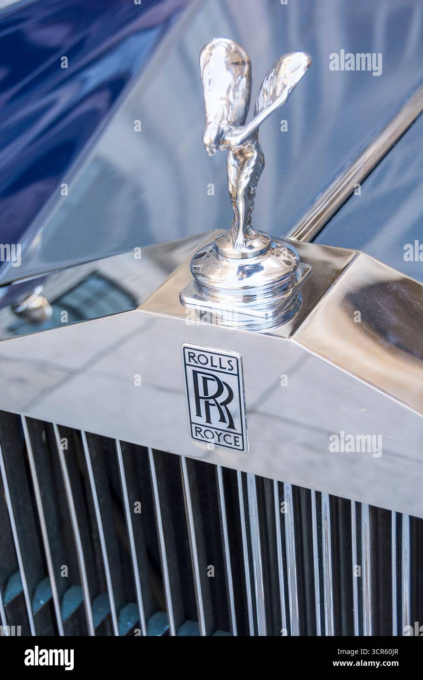 Eine 1955er Rolls Royce Silver Cloud, die einst im Besitz von Countess Spencer, Stiefmutter von Lady Diana war, wurde im Casa Loma in Toronto, Ontario, Kanada, ausgestellt Stockfoto