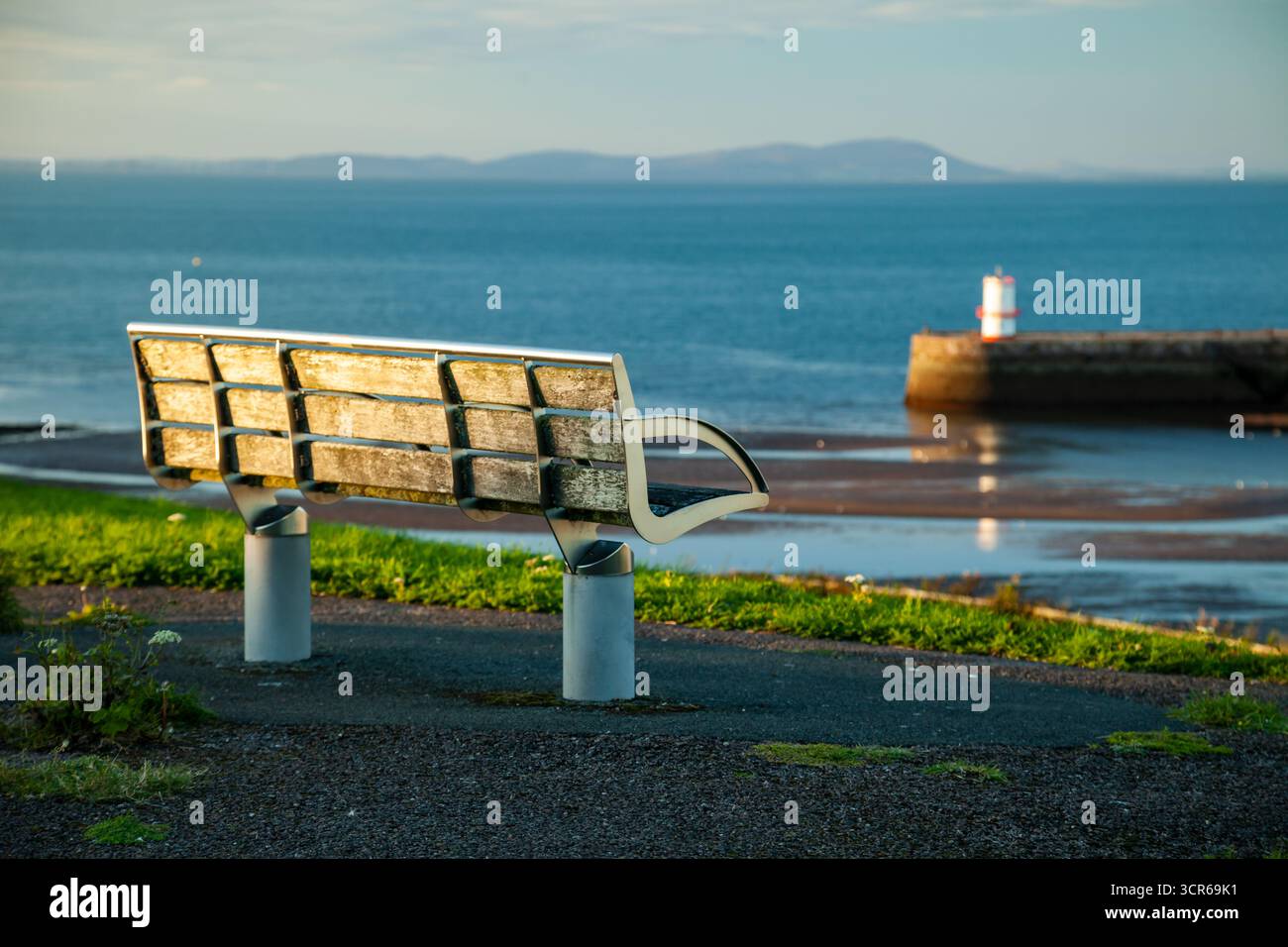 Sonnenuntergang im Whitehaven Harbour, Cumbria, England. Stockfoto