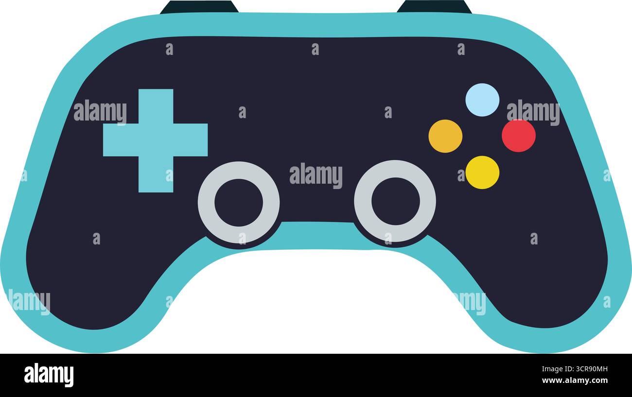 Gaming-Controller, ein moderner Joystick für Videospiele, perfekt für ein Gaming-Studio-Logo, E-Sport-Team-Branding Stock Vektor