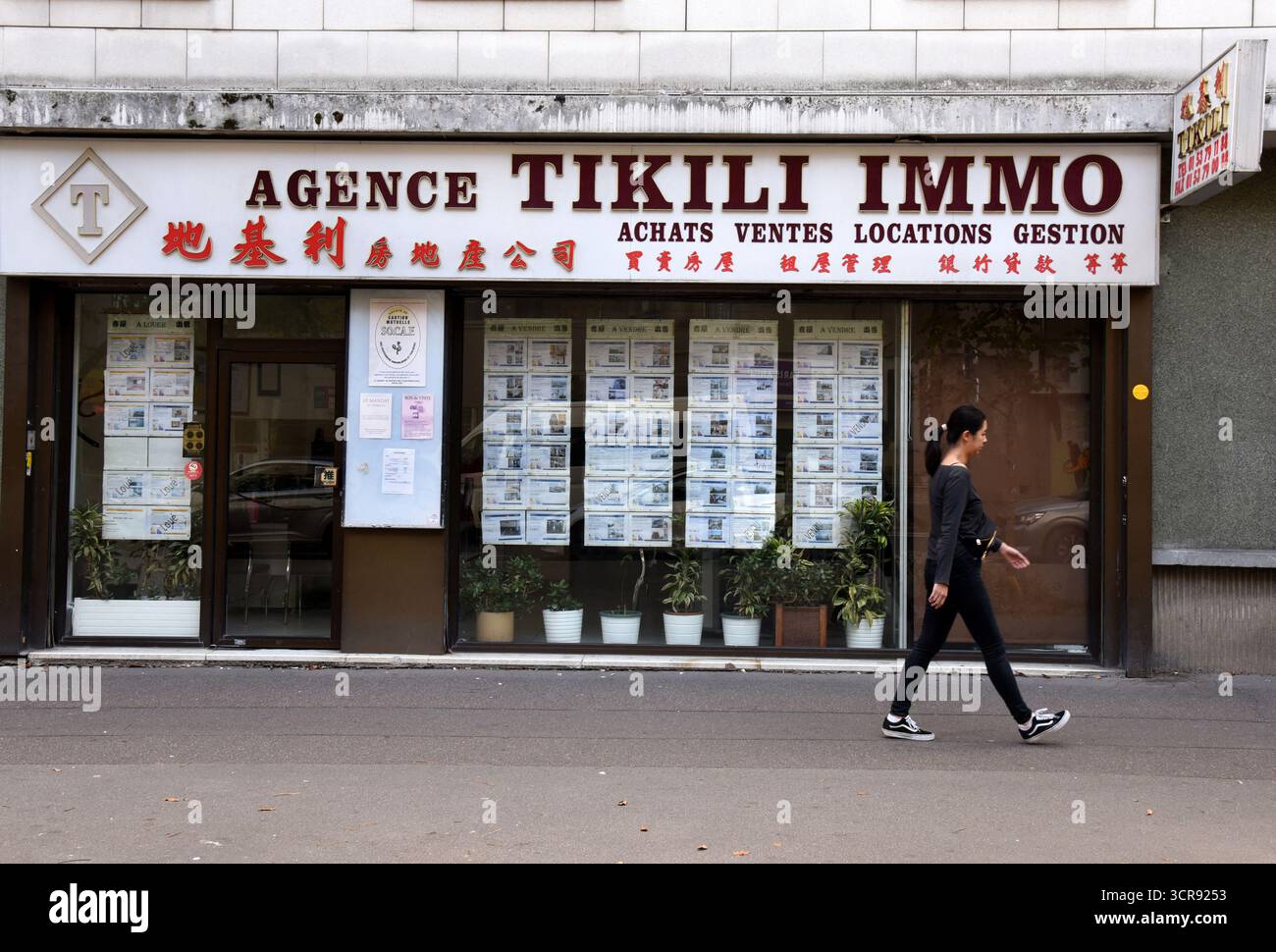 Paris, Frankreich. September 2025. Chinatown, Distrikte des 13. Arrondissements in Paris, Frankreich am 29. September 2025. Foto: Alain Apaydin/ABACAPRESS Credit: Abaca Press/Alamy Live News Stockfoto