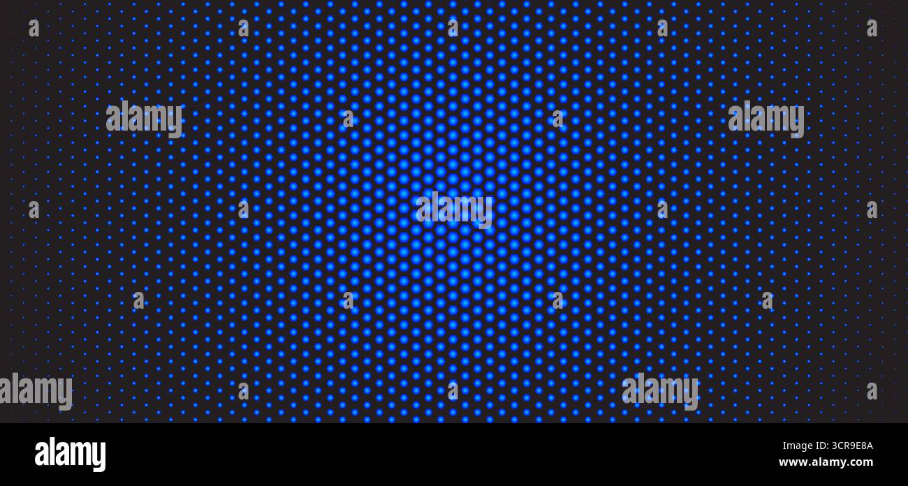 Blauer sechseckiger Halbton-LED-Leuchthintergrund, futuristisches sechseckiges Cyber-Muster für Sporttextur, Anzeigen, Websites bg, Spieleposter, App-UI, fintech Stock Vektor Blauer sechseckiger Halbton-LED-Leuchthintergrund, futuristisches sechseckiges Cyber-Muster für Sporttextur, Anzeigen, Websites bg, Spieleposter, App-UI, fintech Stock Vektor