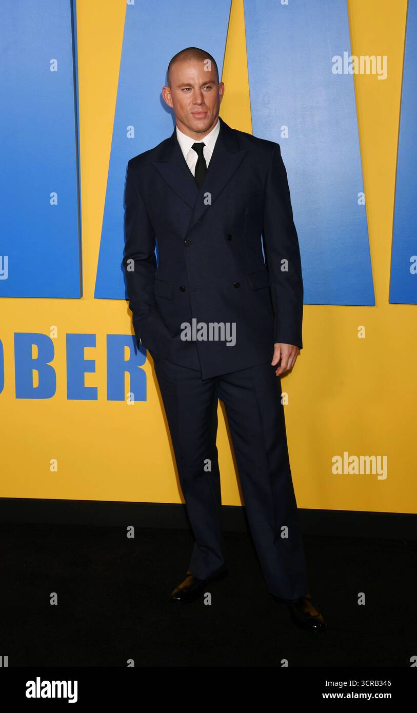 Los Angeles, Kalifornien, USA. September 2025. Channing Tatum besucht am 29. September 2025 die Premiere von Paramount Pictures Roofman im Paramount Theatre in Los Angeles, Kalifornien. Quelle: Jeffrey Mayer/Media Punch/Alamy Live News Stockfoto
