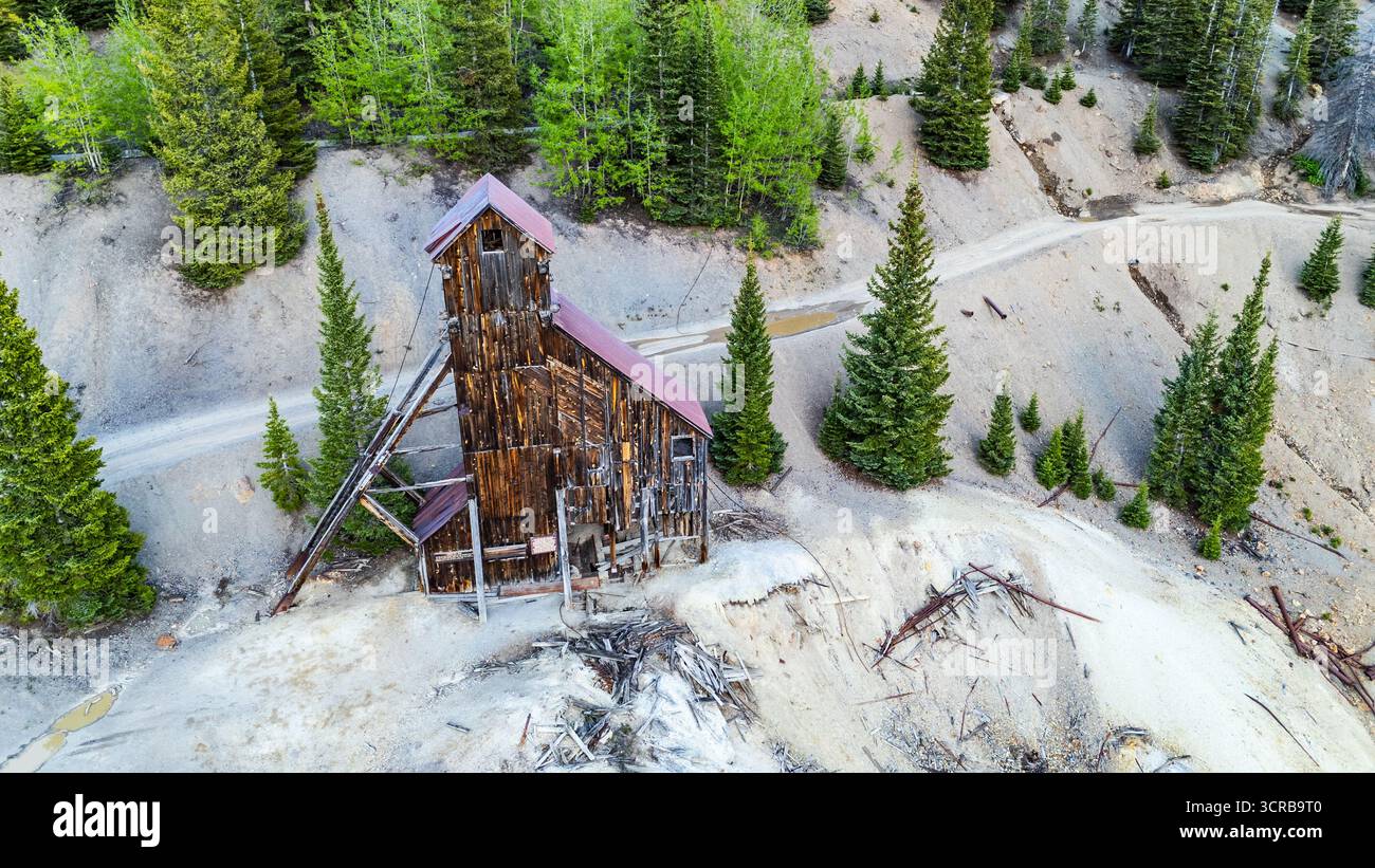 Yankee Girl Mine, Million Dollar Highway, Ridgway, Colorado, USA Stockfoto