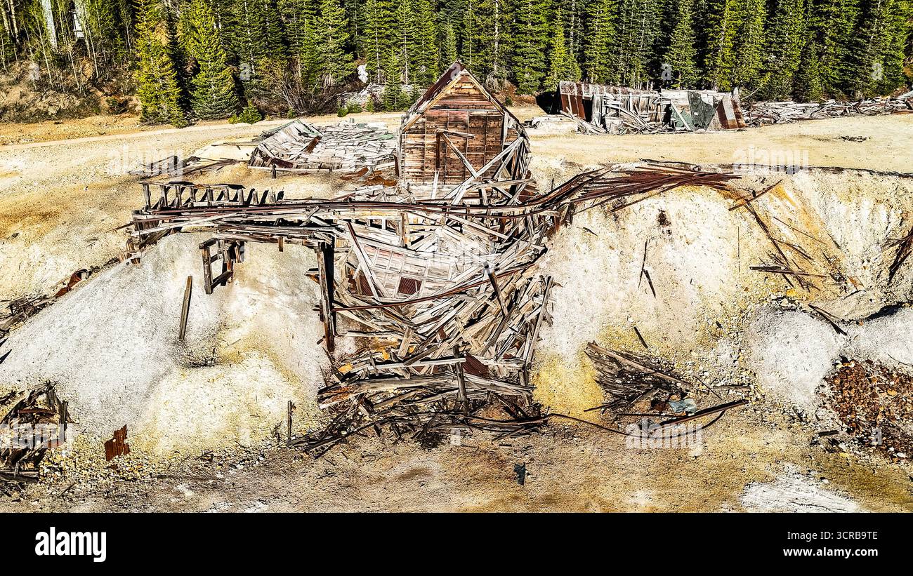 Yankee Girl Mine, Million Dollar Highway, Ridgway, Colorado, USA Stockfoto