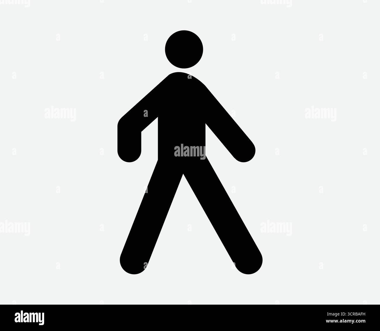 Person Walking Icon Fußgängerweg Kreuzung Straße Schild Verkehrssymbol Menschen Laufen Straße Feinheit Aktive Übung Bewegung Bewegung Bewegung Bewegungsweg Weg Stock Vektor