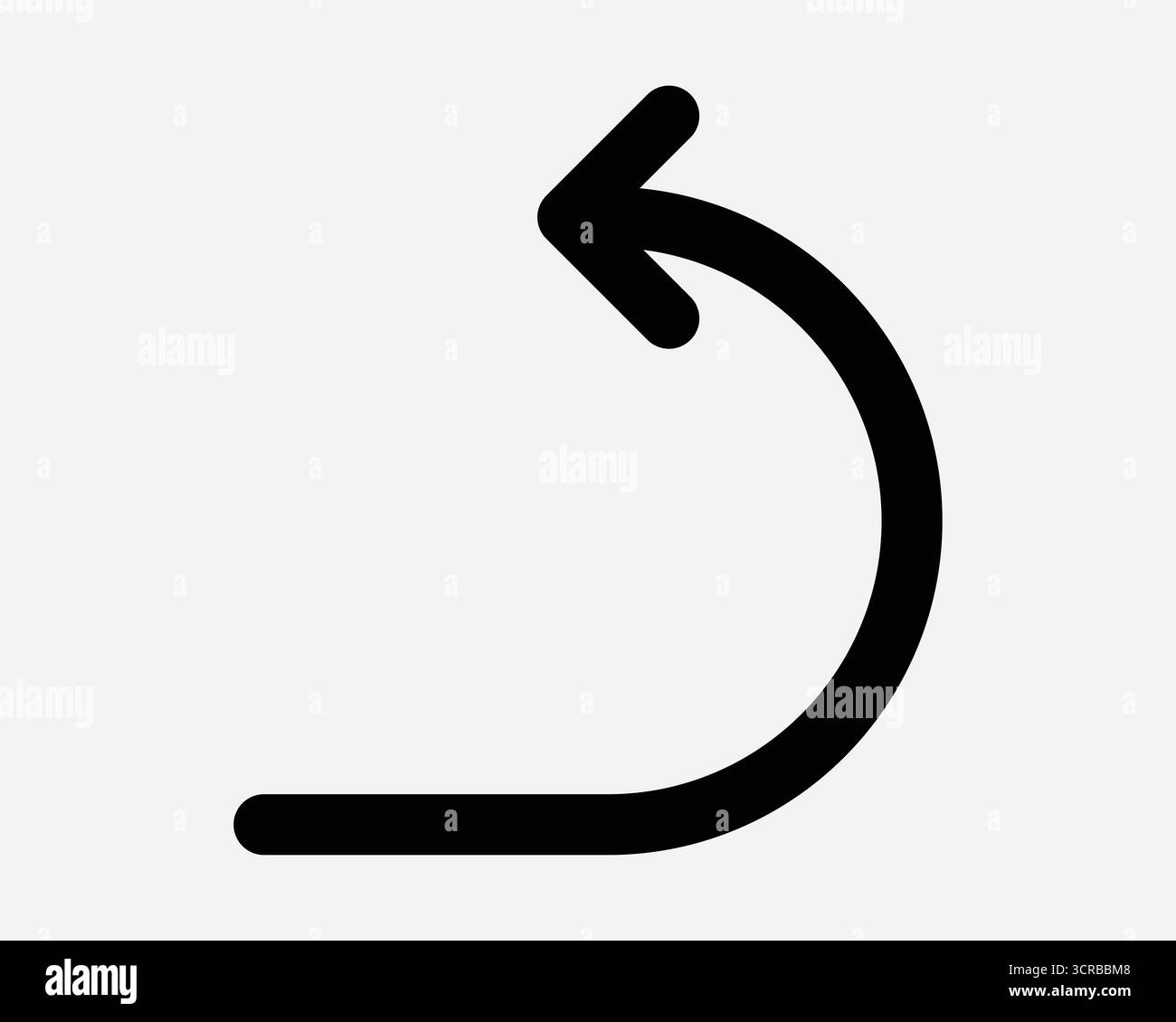 Rückgängig: Pfeilsymbol Zurück Vor Vorher Signieren Symbol Web-Rückgabe App Navigationsrichtung Punkt Vorheriger Zeiger Stock Vektor