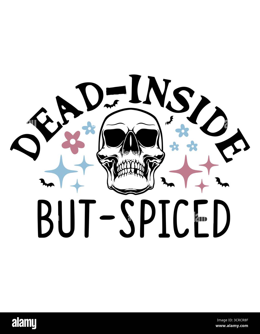 Halloween Typografie Clip Art Design auf einfachem weißen transparenten isolierten Hintergrund für Karte, Hemd, Hoodie, Sweatshirt, Kleidung, Karte, Tag, Becher Stockfoto