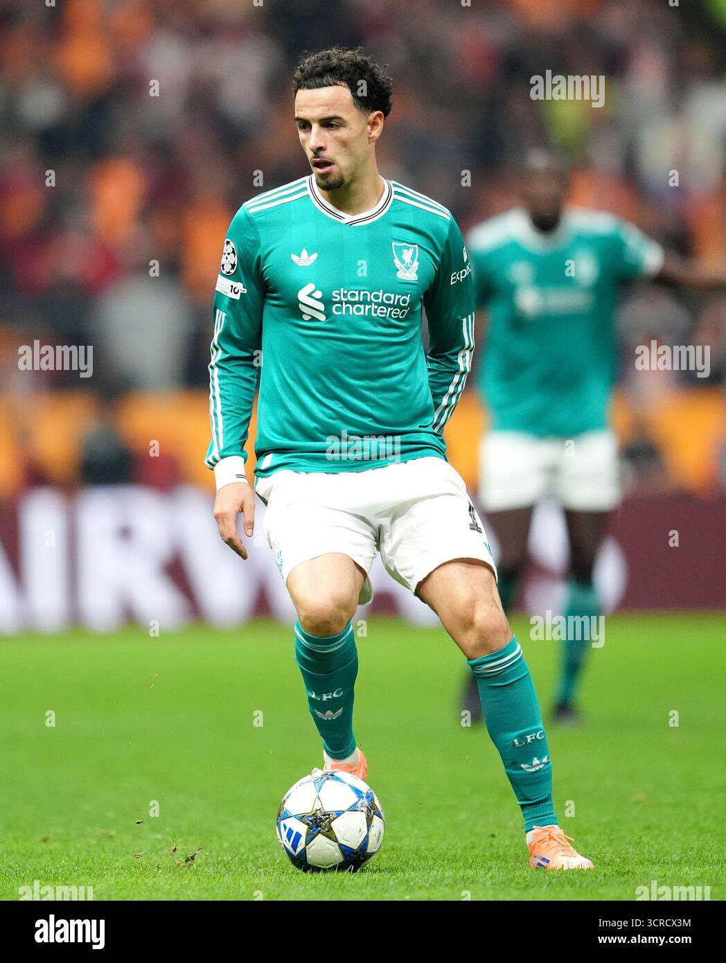Liverpool's Curtis Jones in Aktion während der UEFA Champions League, Ligaspiels im RAMS Park in Istanbul, Türkei. Bilddatum: Dienstag, 30. September 2025. Stockfoto