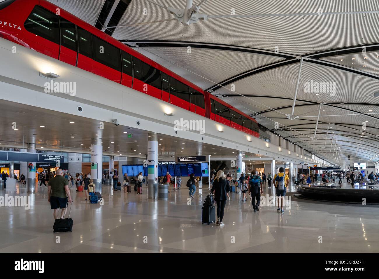 Innenansicht des Detroit Metropolitan Wayne County Airport (DTW) in Romulus, Michigan, USA. Stockfoto