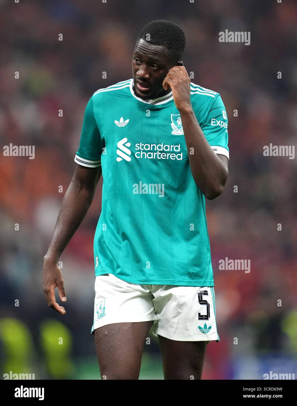 Liverpooler Ibrahima Konate während der UEFA Champions League, Ligaspiele im RAMSPARK in Istanbul, Türkei. Bilddatum: Dienstag, 30. September 2025. Stockfoto
