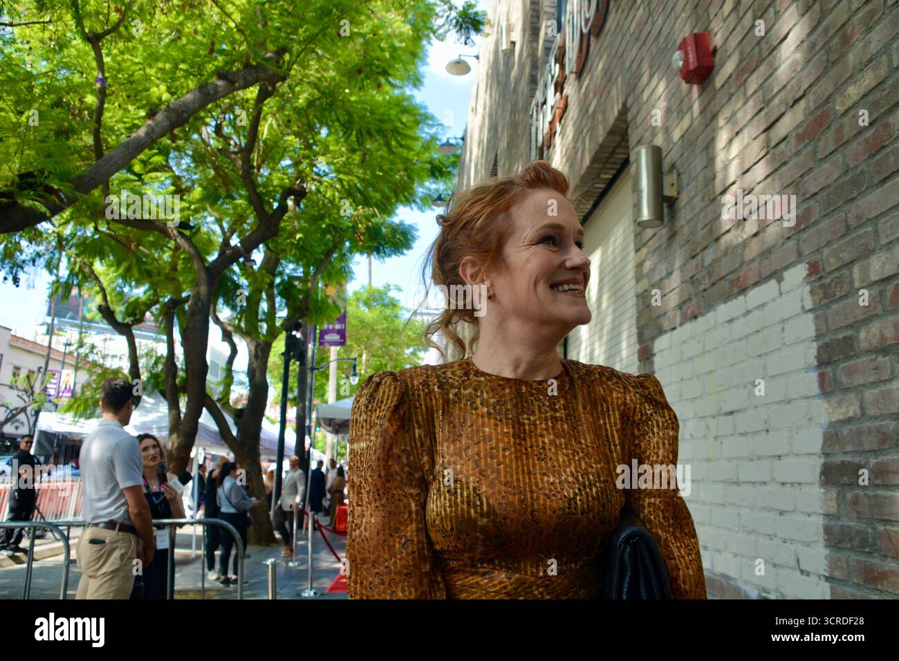 Los Angeles, Kalifornien, USA. 30. September 2025. Schauspielerin Nicholle Tom nimmt am 30. September 2025 an Fran Dreschers Hollywood Walk of Fame-Star-Zeremonie in Los Angeles Teil. Quelle: Sharon Graphics/Alamy Live News Stockfoto