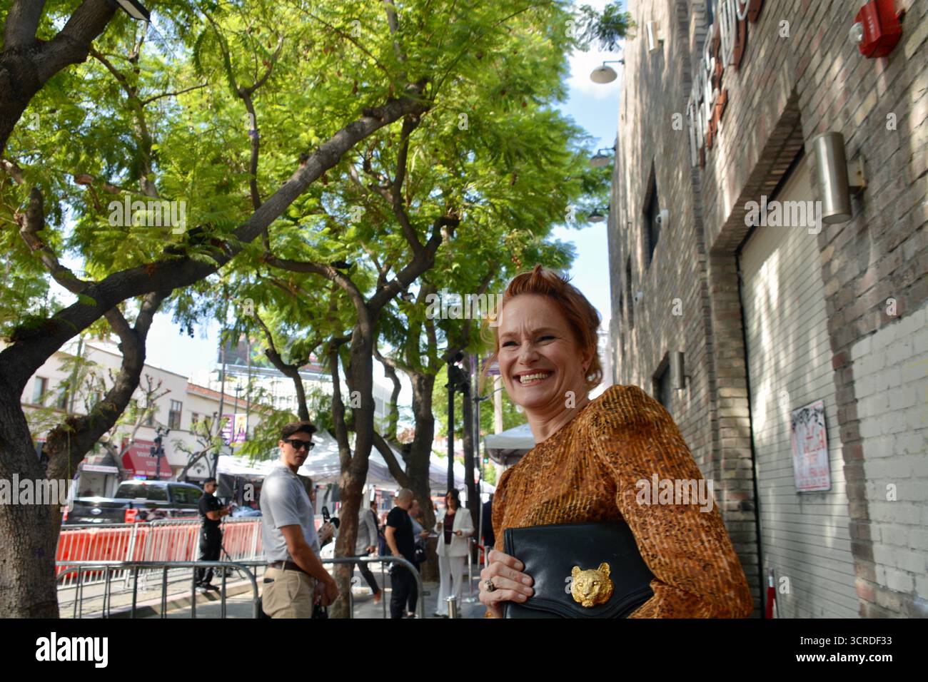 Los Angeles, Kalifornien, USA. 30. September 2025. Schauspielerin Nicholle Tom nimmt am 30. September 2025 an Fran Dreschers Hollywood Walk of Fame-Star-Zeremonie in Los Angeles Teil. Quelle: Sharon Graphics/Alamy Live News Stockfoto