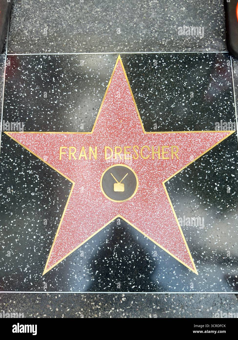 Los Angeles, Kalifornien, USA. 30. September 2025. Der neue Star für Fran Drescher auf dem Hollywood Walk of Fame wird während der offiziellen Zeremonie am 30. September 2025 in Los Angeles, Kalifornien, ausgestellt. Quelle: Sharon Graphics/Alamy Live News Stockfoto